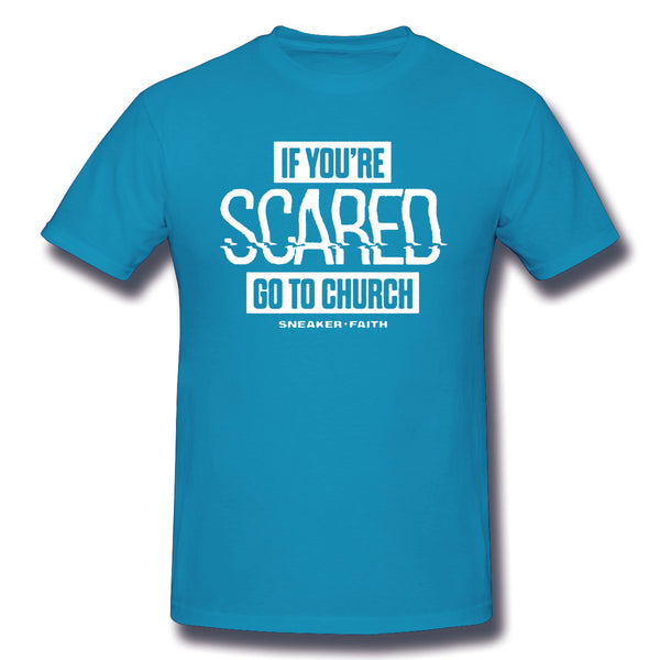Air Jordan 1 Fearless 1s Sneaker Tee If You Scared Go To Church t Shirt For Man